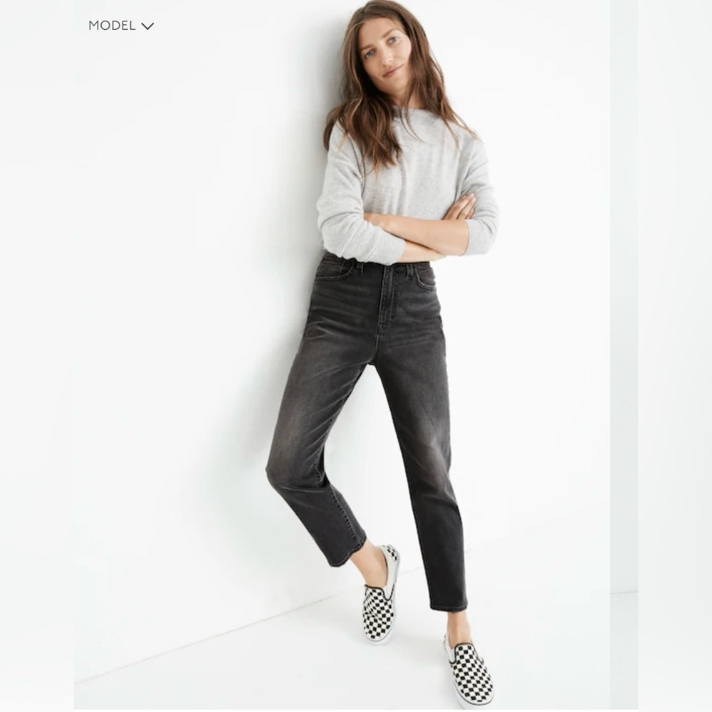 MADEWELL mom jeans. Size 12 (33) PETITE friendly (cropped see picture)